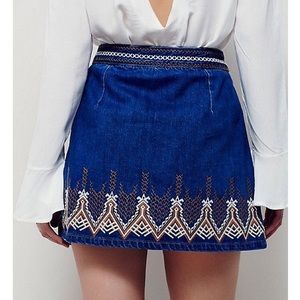 Free people wrap skirt